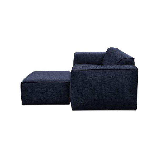 Mėlyna trijų vietų sofa su pufu Cosmopolitan Design Phoenix-image-2