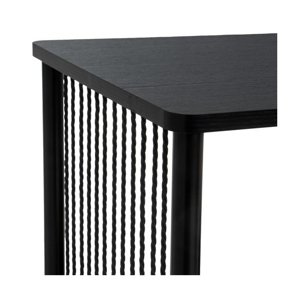 Juodos spalvos kavos staliukas 40x80 cm Manila – Casa Selección-image-1
