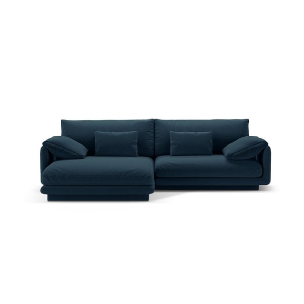 Kampinė sofa tamsiai mėlynos spalvos (su kairiuoju kampu) Torino – Micadoni Home