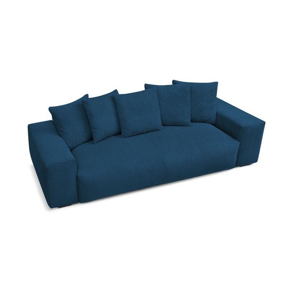 Iš kordinio velveto sofa tamsiai mėlynos spalvos 280 cm Voltaire – Bobochic Paris-image-3