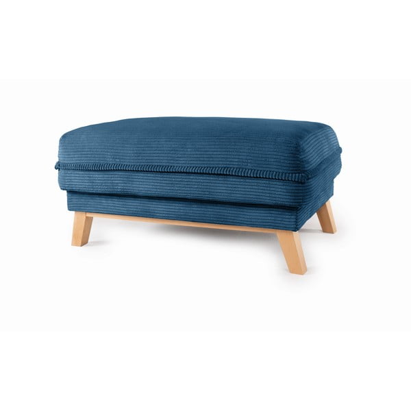 Iš kordinio velveto taburetė mėlynos spalvos Tori – Bonami Selection-image-2