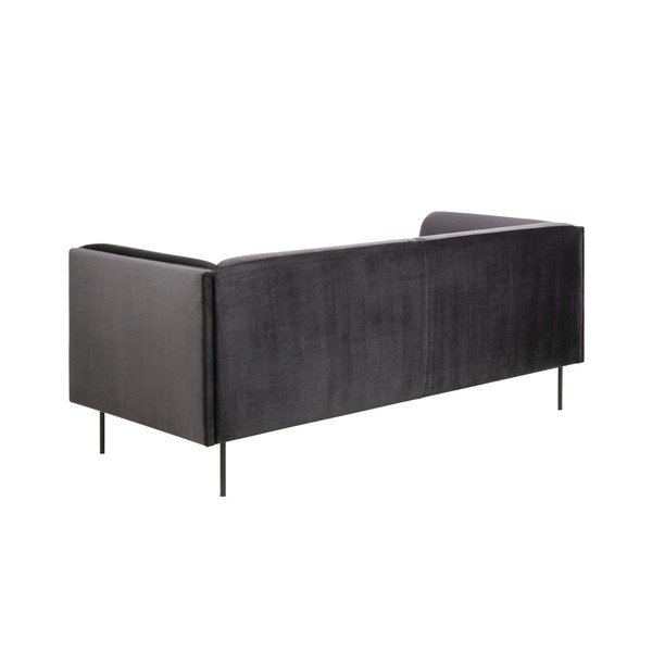 Antracito spalvos juodo aksomo sofa "Actona Nevada-image-2