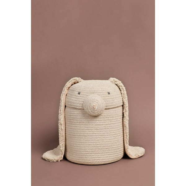 Iš tekstilės vaikiškas krepšys kreminės spalvos ø 25x30 cm Rita the Rabbit – Lorena Canals-image-4