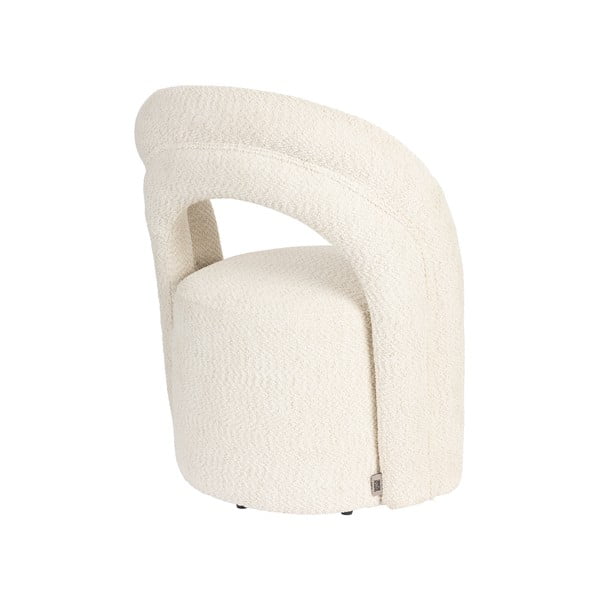 Kreminės spalvos pasukamas iš boucle krėslas Seina – Dutchbone-image-4