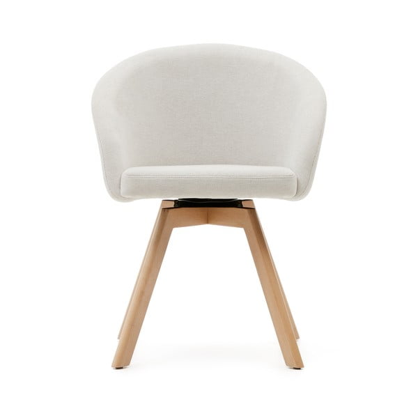Kreminės spalvos iš audinio valgomojo kėdė Marvin – Kave Home-image-4