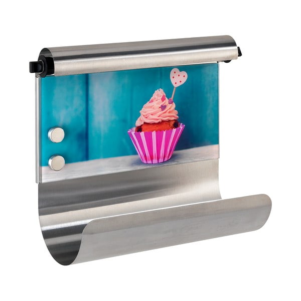 "Wenko Cupcake" magnetinis rankšluosčių laikiklis su folijos dozatoriumi