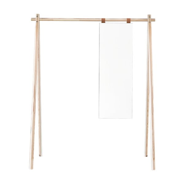 Pušies medienos pakaba su veidrodžiu Karup Design Hongi Natural