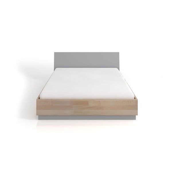 Dvigulė lova su daiktadėže iš buko ir pušies medienos SKANDICA Finn BC, 140 x 200 cm