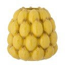 Geltonos spalvos iš akmens masės dažyta rankomis vaza (aukštis 22 cm) Limone – Bloomingville
