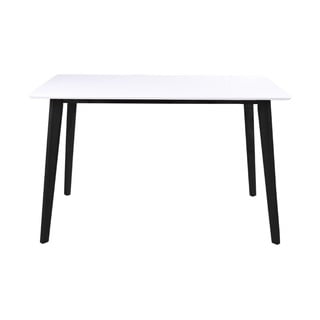 Baltas valgomojo stalas su juoda konstrukcija Bonami Essentials Vojens, 120 x 70 cm