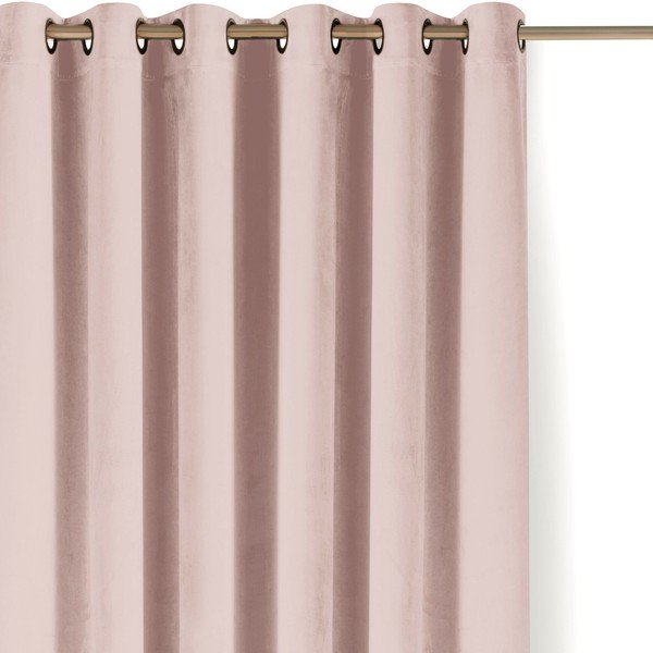 Iš velveto pritemdymas (dalinis užtemimas) užuolaida šviesiai rožinės spalvos 265x175 cm Velto – Filumi
