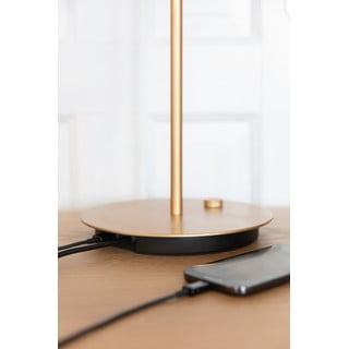 Stalinis šviestuvas oranžinės spalvos LED su pritemdymo funkcija (aukštis 41,5 cm) su metaliniu gaubtu Asteria Table – UMAGE