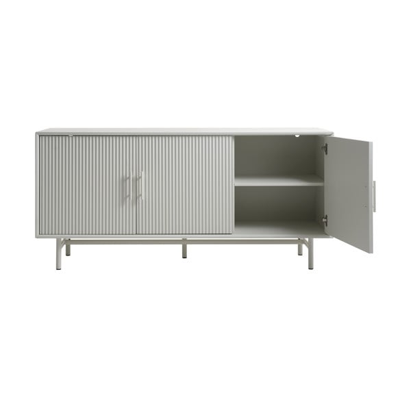 Šoninė spintelė pilkos spalvos 160x75x45 cm Palma – Unique Furniture-image-3