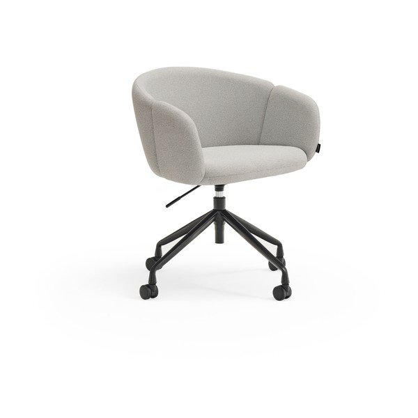 Šviesiai pilkos spalvos iš audinio biuro kėdė Add – Teulat