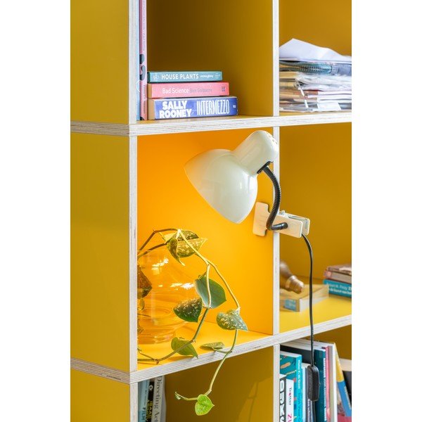 Smėlio spalvos iš metalo stalinis šviestuvas (aukštis 33,5 cm) New Retro – Leitmotiv-image-1