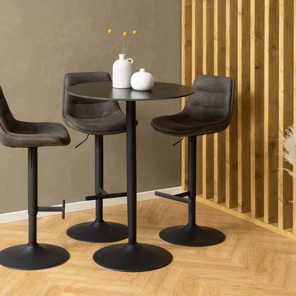 Reguliuojamo aukščio baro taburetė tamsiai žalios spalvos (sėdynės aukštis 86 cm) Adisa – Actona-image-1