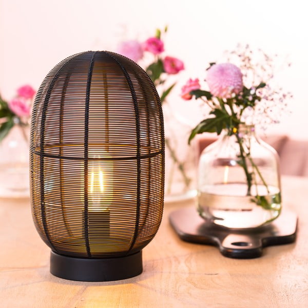 Juoda stalinė lempa (aukštis 30 cm) Ophra - Light & Living-image-2