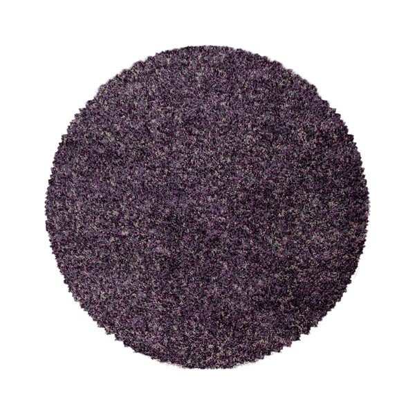 Apvalios formos kilimas tamsiai violetinės spalvos ø 120 cm Enjoy – Ayyildiz Carpets