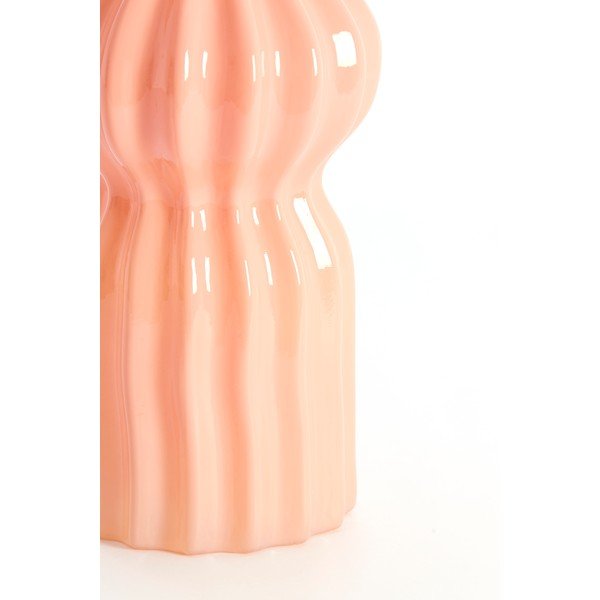 Rožinės spalvos iš stiklo  vaza (aukštis 28 cm) Terento – Light & Living-image-3