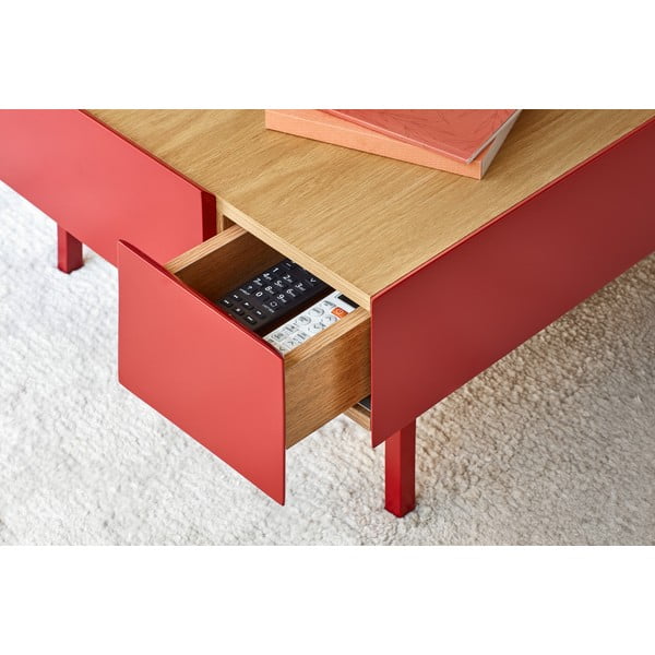 Tamsiai raudonas žurnalinis staliukas Teulat Arista-image-2