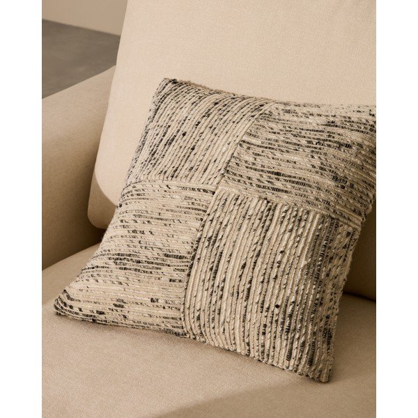 Iš žakardo dekoratyvinis pagalvės užvalkalas 45x45 cm Anuba – Kave Home-image-1