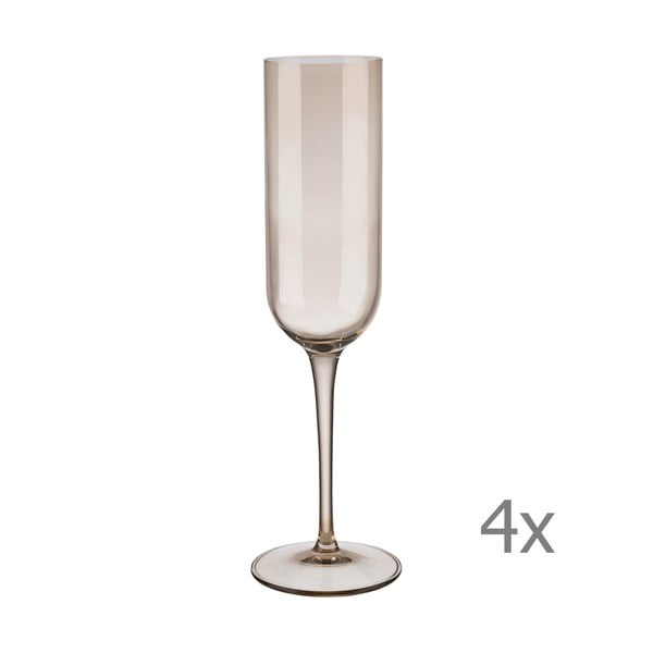 4 rudų šampano taurių rinkinys "Blomus Mira", 210 ml