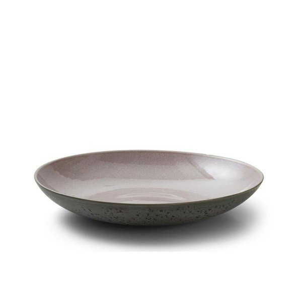 Pilkos spalvos akmens masės dubuo su rožinės spalvos vidine glazūra Bitz Mensa, ⌀ 40 cm-image-1