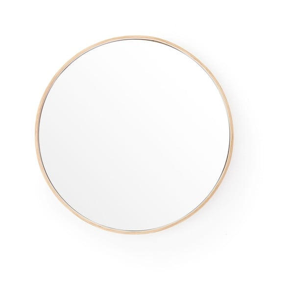 Sieninis veidrodis su ąžuoliniu rėmu Wireworks Glance, ⌀ 31 cm