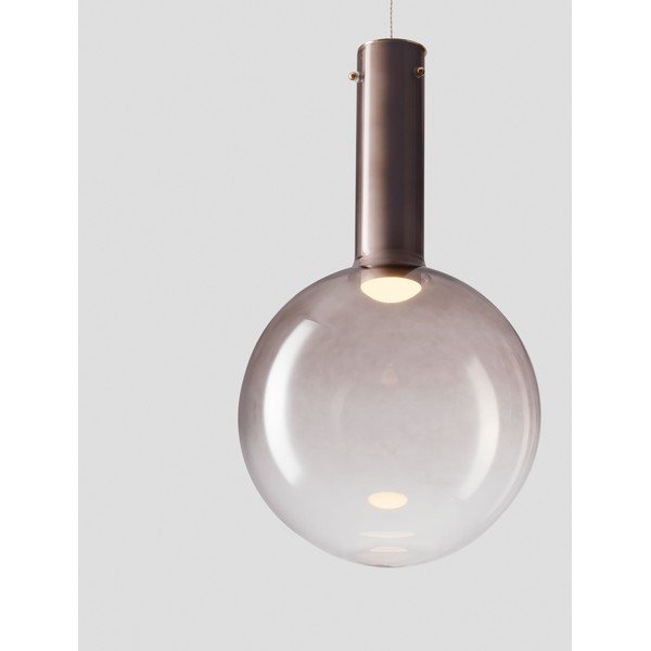 Rudos spalvos iš stiklo kabantis šviestuvas LED su pritemdymo funkcija ø 30 cm Nostos – Nova Luce-image-1