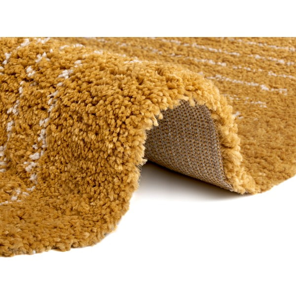 Apvalios formos kilimas ochros spalvos ø 120 cm Dion – Hanse Home-image-2