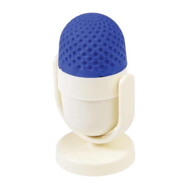 Mėlynos ir baltos spalvos trintukas su drožtuku Rex London Mikrofonas, ⌀ 4 cm