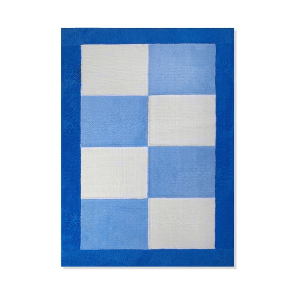 Vaikiškas kilimas Mavis Blue Squares, 120x180 cm