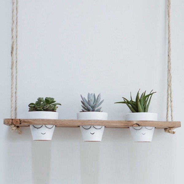 Iš medžio gėlių stovas (aukštis 80 cm) Gar – Kalune Design-image-2