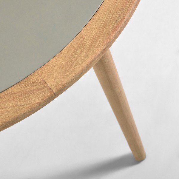 Sodo stalas iš eukalipto medienos su betoniniu stalviršiu Kave Home Glynis Nina, ⌀ 120 cm-image-3