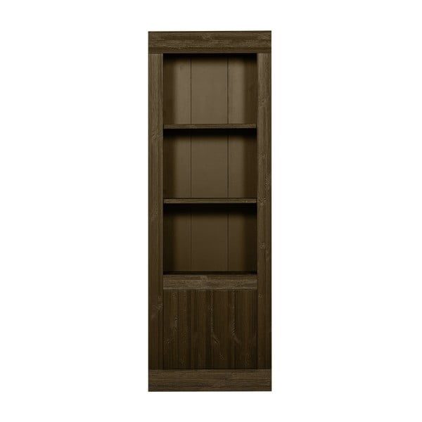 Rudos spalvos iš pušies masyvo knygų spinta  78x230x37 cm Yumi – WOOOD