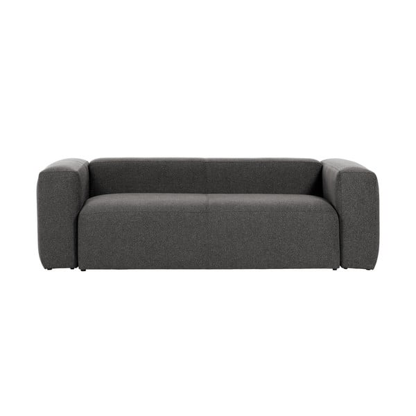 Tamsiai pilka sofa Kave Home Blok, 210 cm