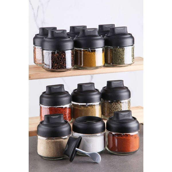 Prieskonių indai 12 vnt. 300 ml – Hermia-image-1
