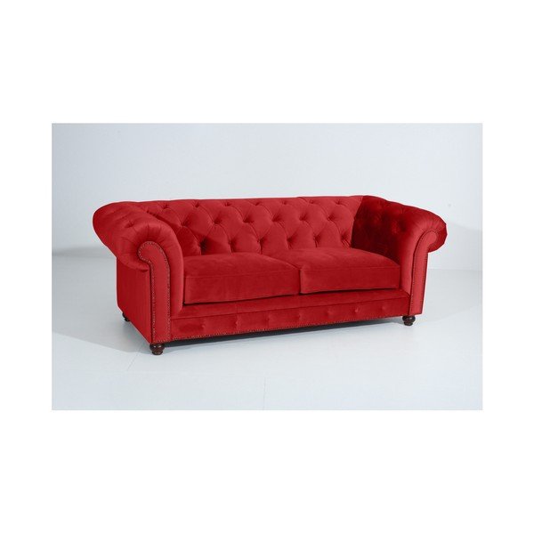 Raudona sofa "Max Winzer Orleans Velvet", 216 cm-image-4