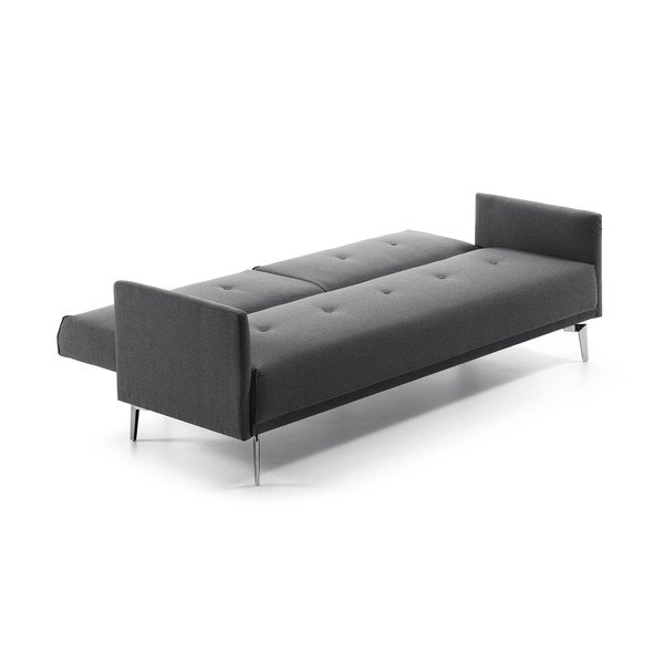 Tamsiai pilka sofa-lova Kave Home Flora-image-3