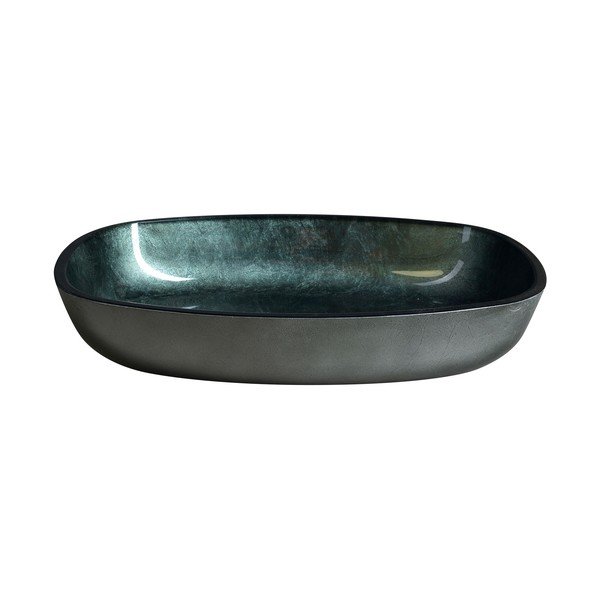 Iš stiklo praustuvas smaragdinės spalvos 54x39,5 cm Kvaore – Sapho-image-2