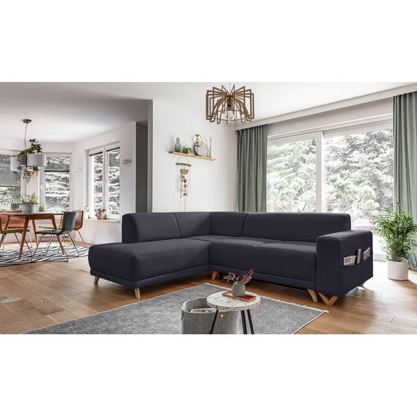 Antracito spalvos sulankstoma/su sandėliavimo vieta kampinė sofa (su kairiuoju kampu/„L“ formos) Classy Sophie – Miuform-image-3