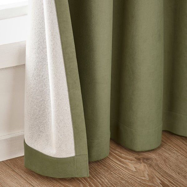 Khaki spalvos visiškai užtemdo užuolaidos 2 vnt. 117x183 cm Wilson – Catherine Lansfield-image-2