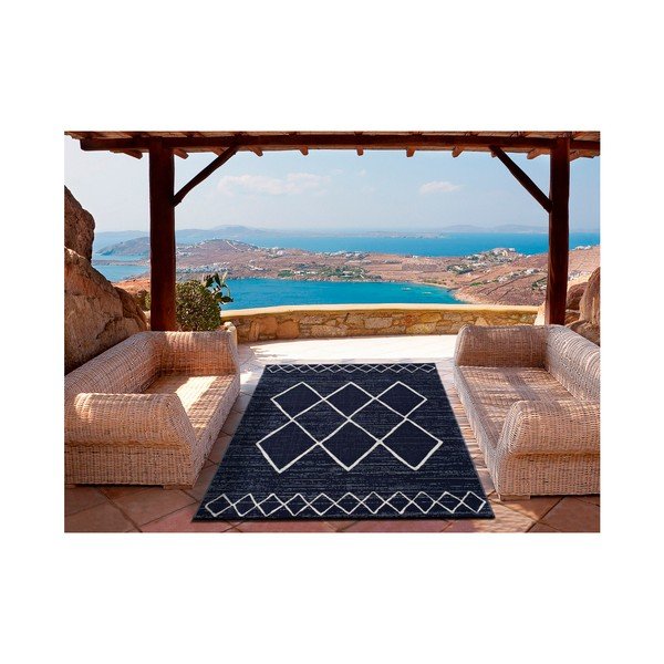 Tamsiai mėlynas lauko kilimas Universal Elba, 160 x 230 cm-image-2