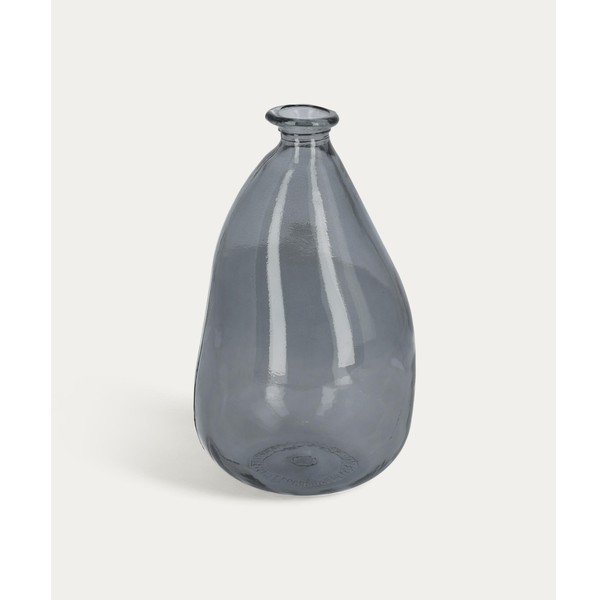 Mėlynos spalvos iš perdirbto stiklo vaza (aukštis 36 cm) Brenna – Kave Home