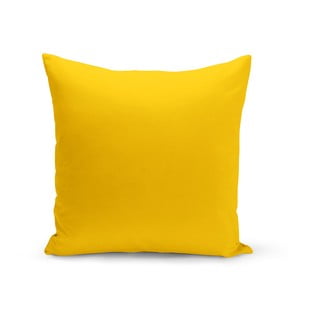 Ryškiai geltonos spalvos dekoratyvinis pagalvės užvalkalas Kate Louise Lisa, 43 x 43 cm