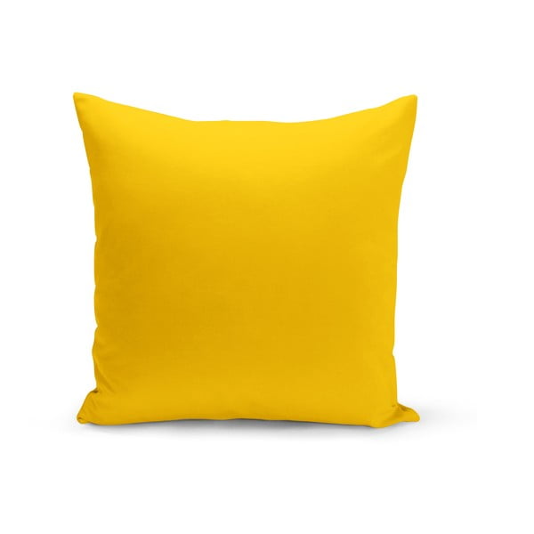 Ryškiai geltonos spalvos dekoratyvinė pagalvė Kate Louise Lisa, 43 x 43 cm