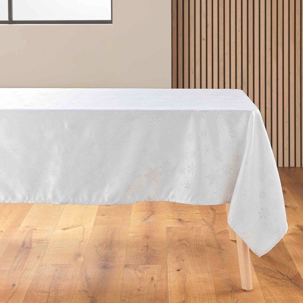 Iš žakardo staltiesė su Kalėdų motyvu 140x300 cm Flocons – douceur d'intérieur