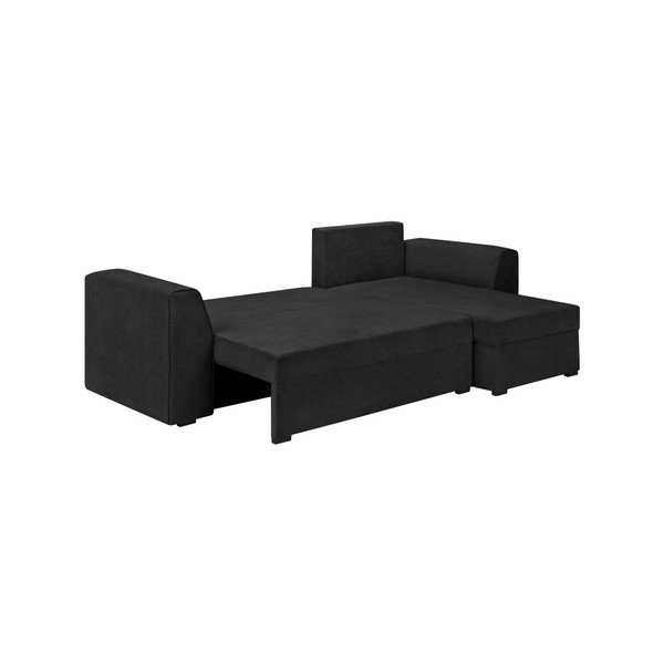 Antracito spalvos kampinė sofa-lova Kosmopolitinis dizainas Dover-image-1