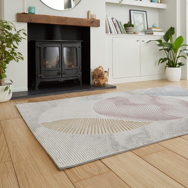 Kilimas šviesiai mėlynos spalvos/šviesiai rožinės spalvos 160x230 cm Creation – Think Rugs-image-2