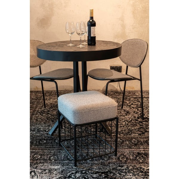 Šviesiai pilkos spalvos pufas Milou – White Label-image-3